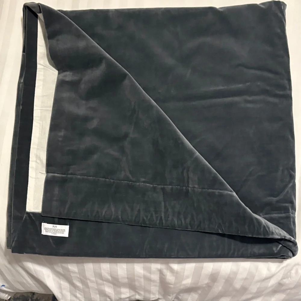 Restoration Hardware 2 panels Velvet Curtain.